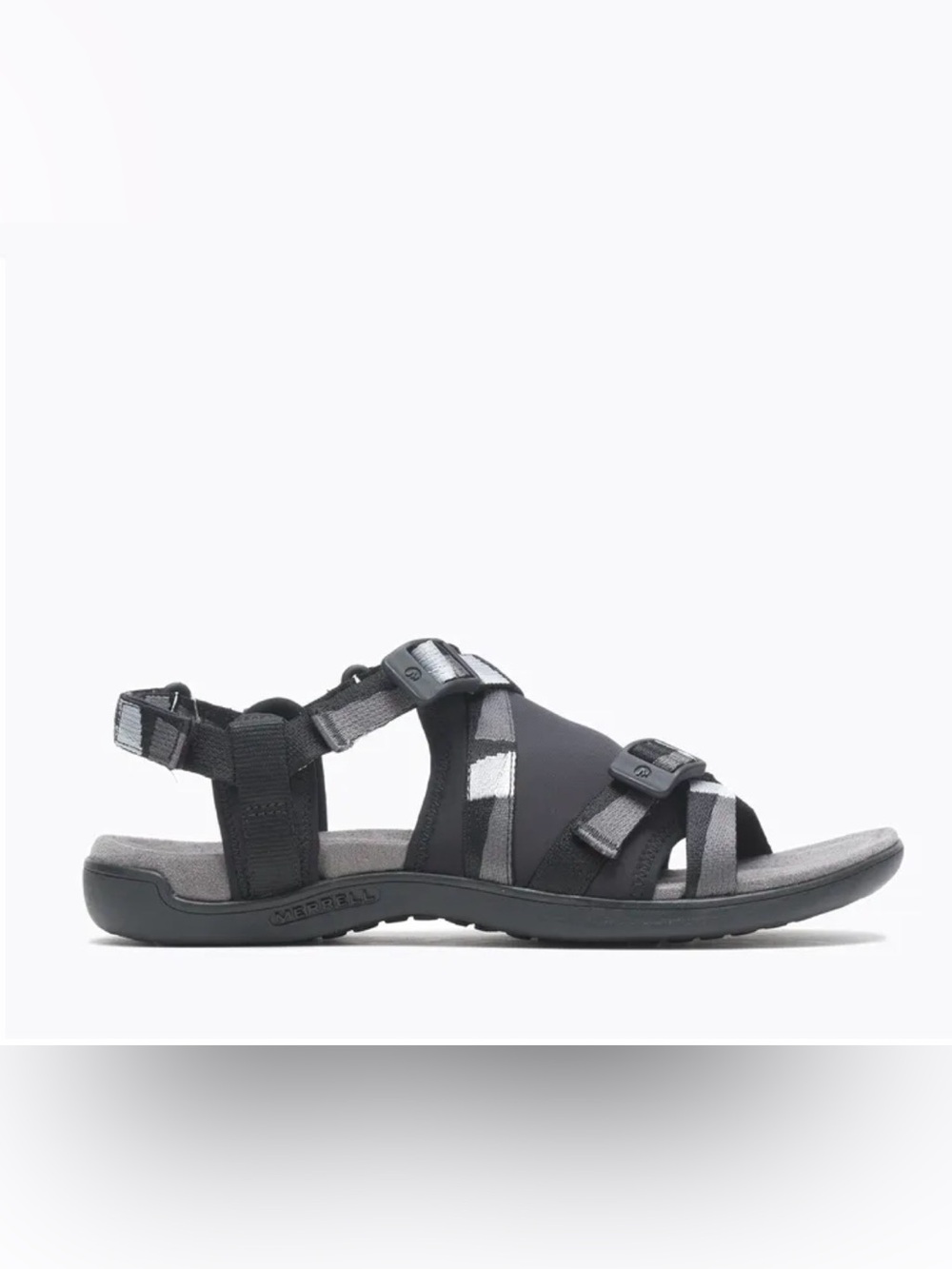 Merrell Black and Gray Open-Toe Sport Sandals